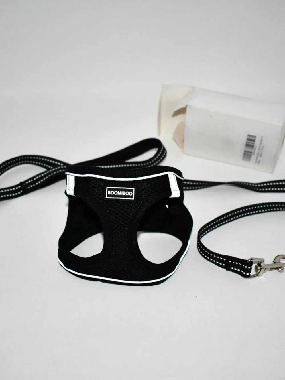 BOOMIBOO No Pull Dog Harness & Leash Set, Black, XS, Reflective, NWT